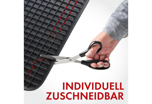 Walser - Gummimatte Rechteck, Zuschneidbare Wabenmatte Ca. 70x50 Cm Schwarz