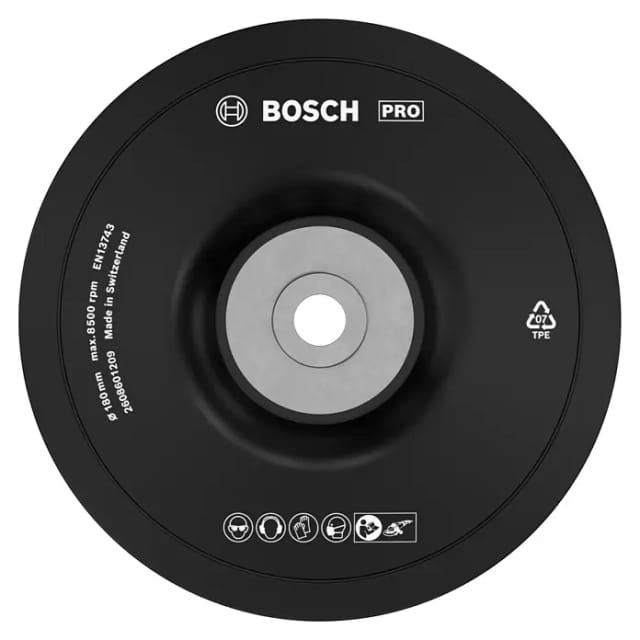 PRO Backing Pad, Stützteller für Fiberschleifscheiben 180mm, M14, Schleifteller