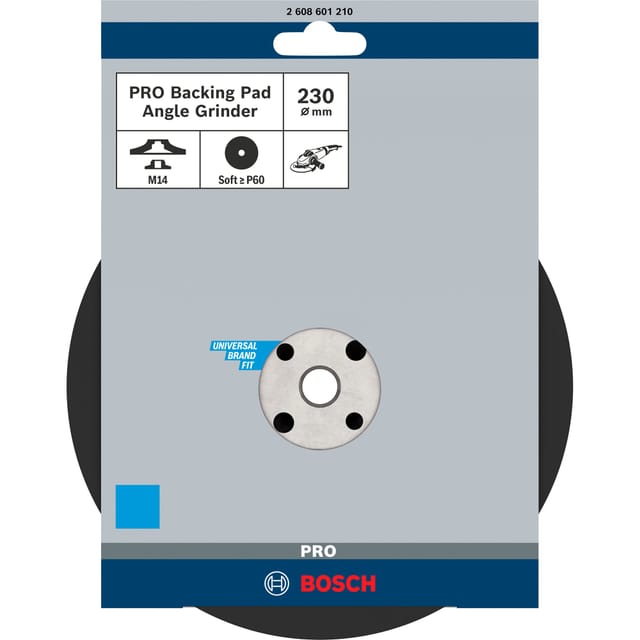 PRO Backing Pad, Stützteller für Fiberschleifscheiben 230mm, M14, Schleifteller