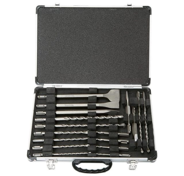 Bohrer-Meißelset D-42444 SDS+, 17-teilig, Meißel- & Bohrer-Satz