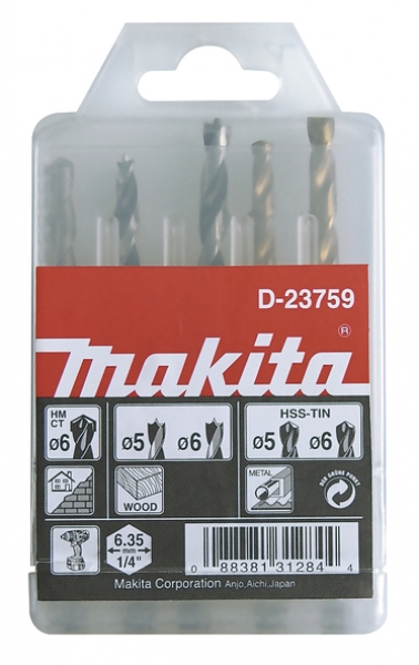 Bohrer-Satz 1/4", 5-teilig Bild 2