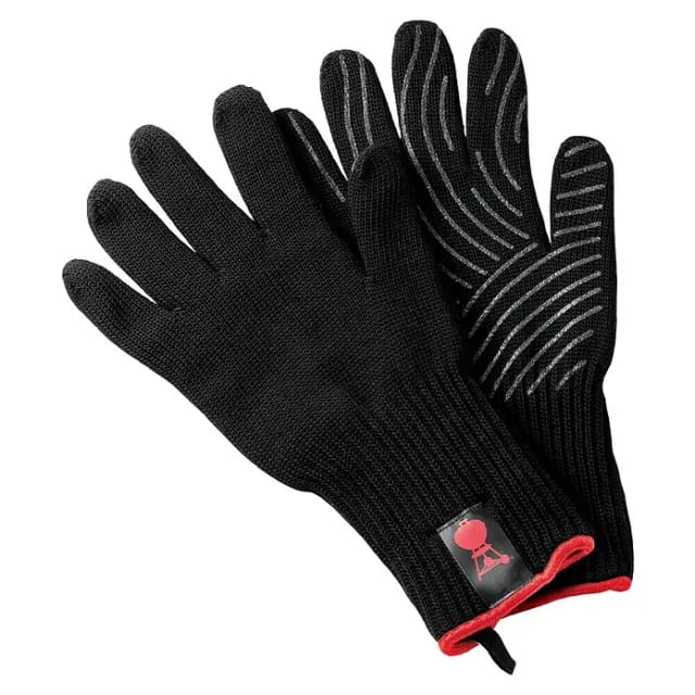 Grillhandschuhe 6669 mit Silikon-Griffflächen, S/M