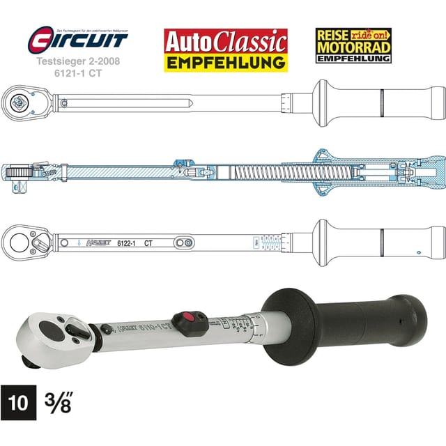 Drehmomentschlüssel 6110-1CT, 3/8