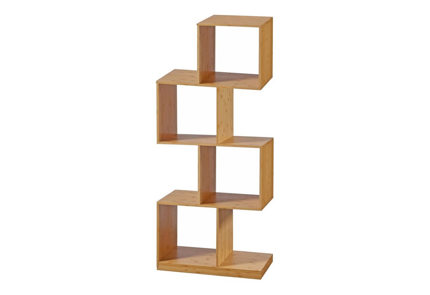 [en.casa] - Bücherregal Gullspång Bambus 130x55x30cm Natur
