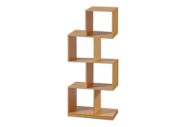 [en.casa] - Bücherregal Gullspång Bambus 130x55x30cm Natur