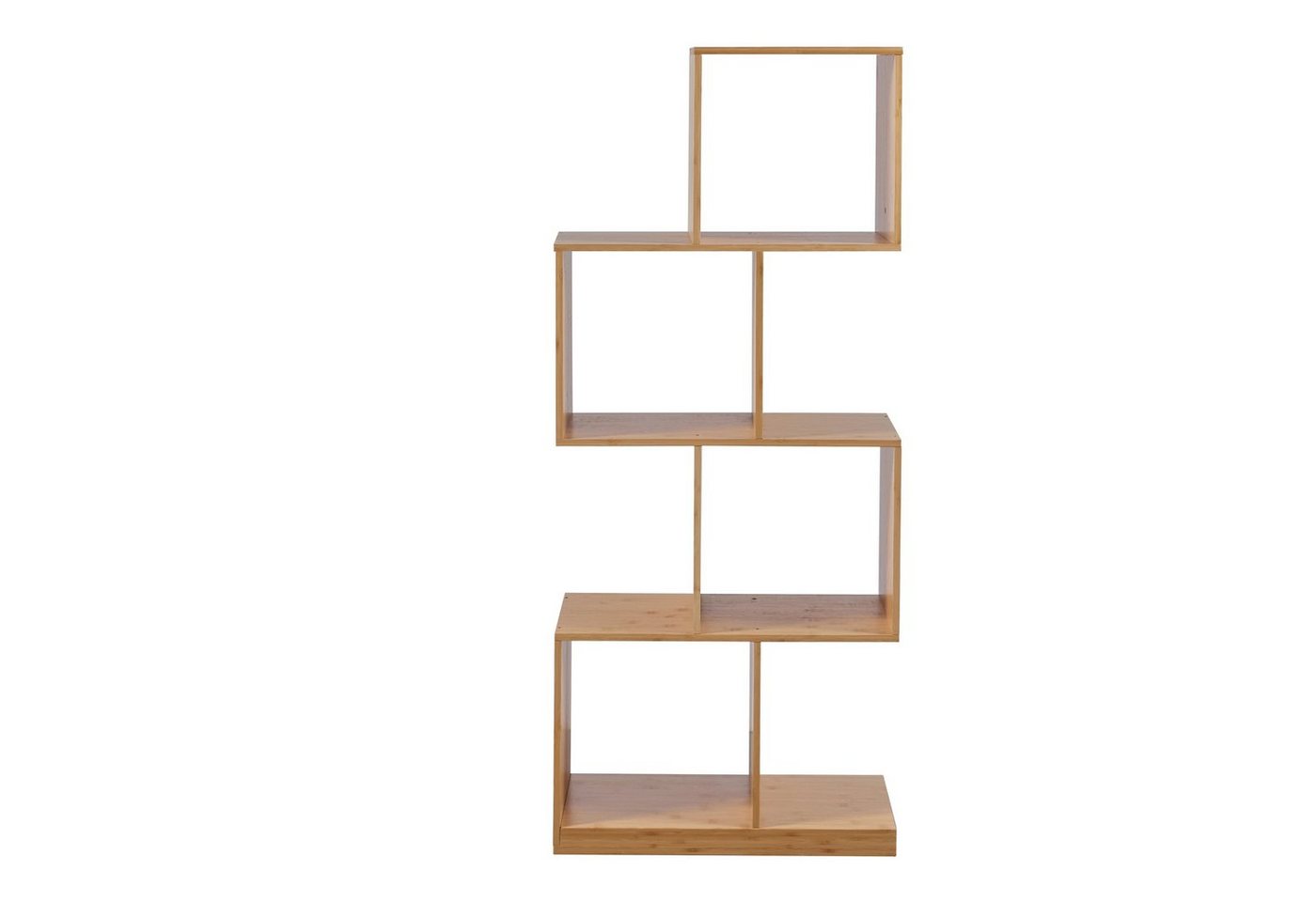 [en.casa] - Bücherregal Gullspång Bambus 130x55x30cm Natur Bild 3