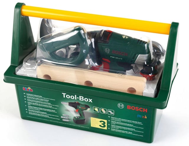 Bosch Tool Box mit Akkuschrauber, Kinderwerkzeug