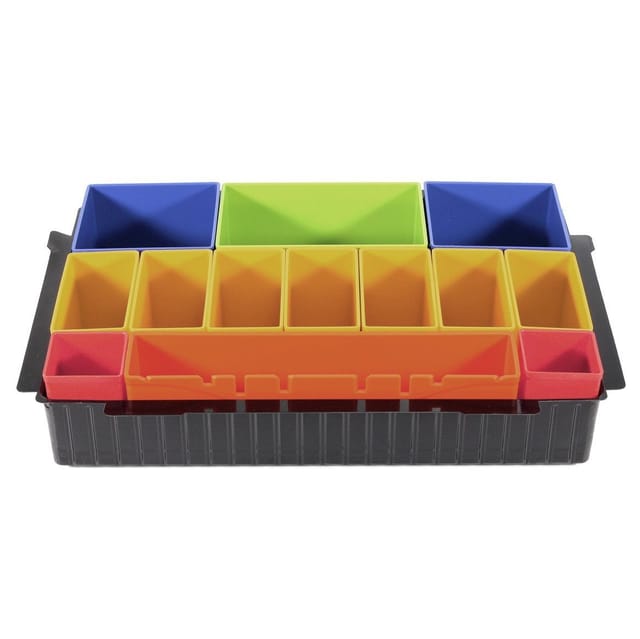 Boxeneinsatz mit farbigen Boxen P-83652, Einlage