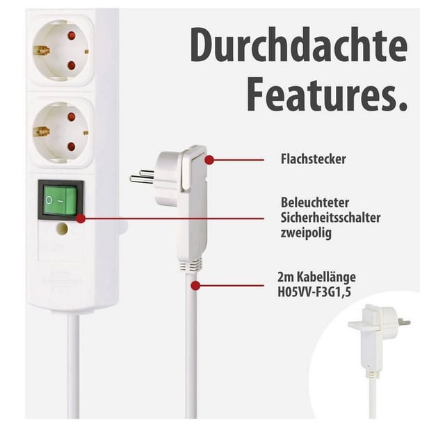 Comfort-Line Plus Steckdosenleiste 4-fach