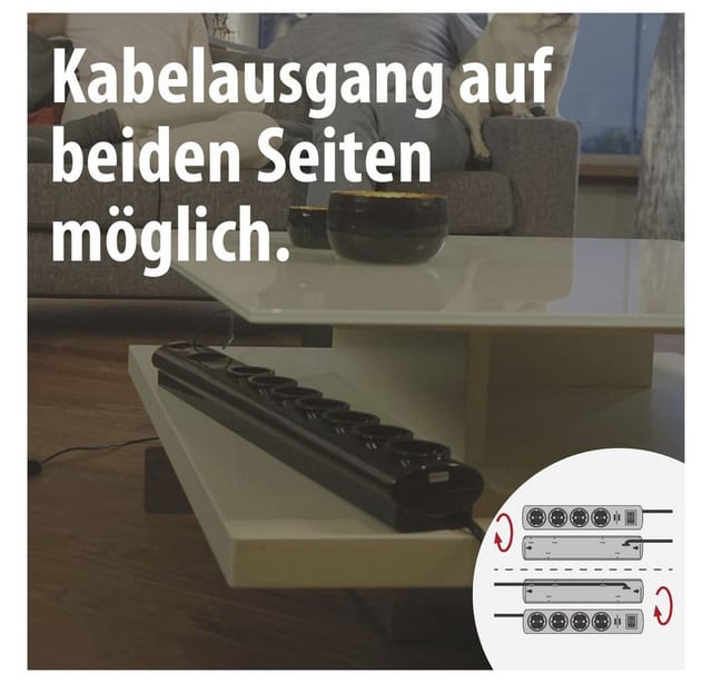 Primera-Tec Steckdosenleiste Comfort Switch Plus 7-fach