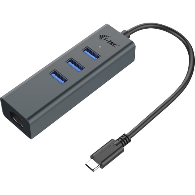 USB-C Metal HUB 3 Port Giga, USB-Hub