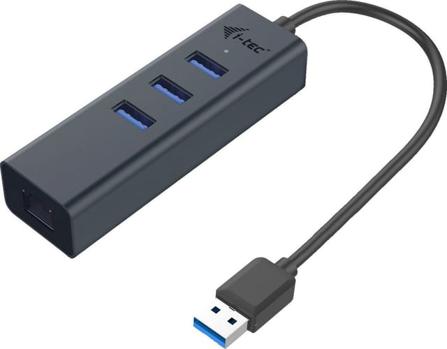 USB-A Metal HUB 3 Port Giga, USB-Hub