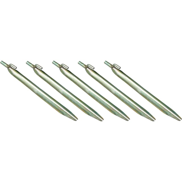 Stahl-Zelthering mit Haken, 6 Stück