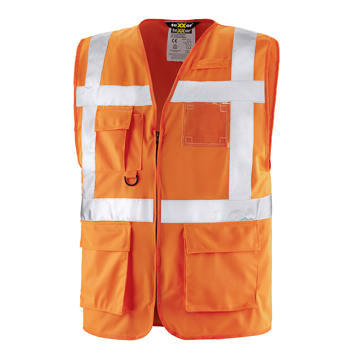 Texxor® Warnschutz-weste Dundas 100% Polyester Leuchtorange 4207 Gr. 3xl