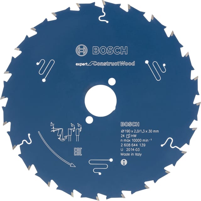 EXPERT Construct Wood Kreissägeblatt, Ø 165mm, 24Z
