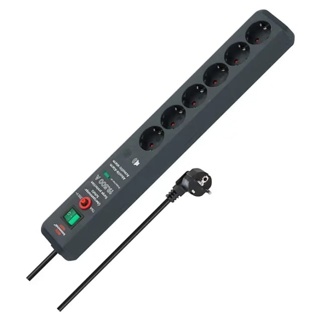 Secure-Tec Steckdosenleiste 6-fach