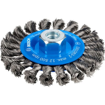 PRO Metal heavy Scheibenbürste, Ø 115mm, gezopft