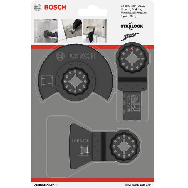 Starlock Fliesen-Basis-Set, 3-teilig, Sägeblatt-Satz