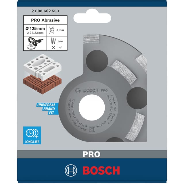 PRO Abrasive Diamant-Topfscheibe, Ø 125mm, Schleifscheibe