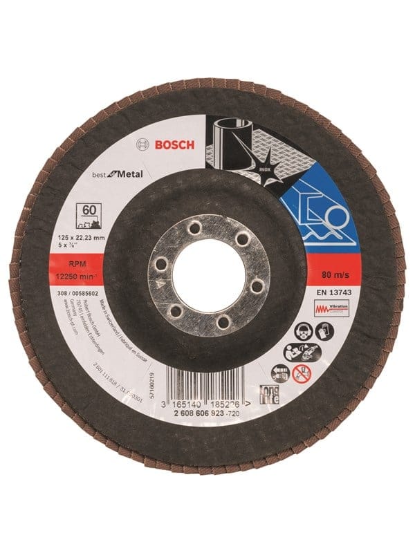 PRO X571 Fächerschleifscheibe, Ø 125mm, K60