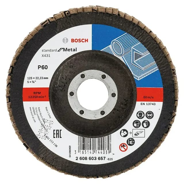 Fächerschleifscheibe X431 Standard for Metal, Ø 125mm, K60