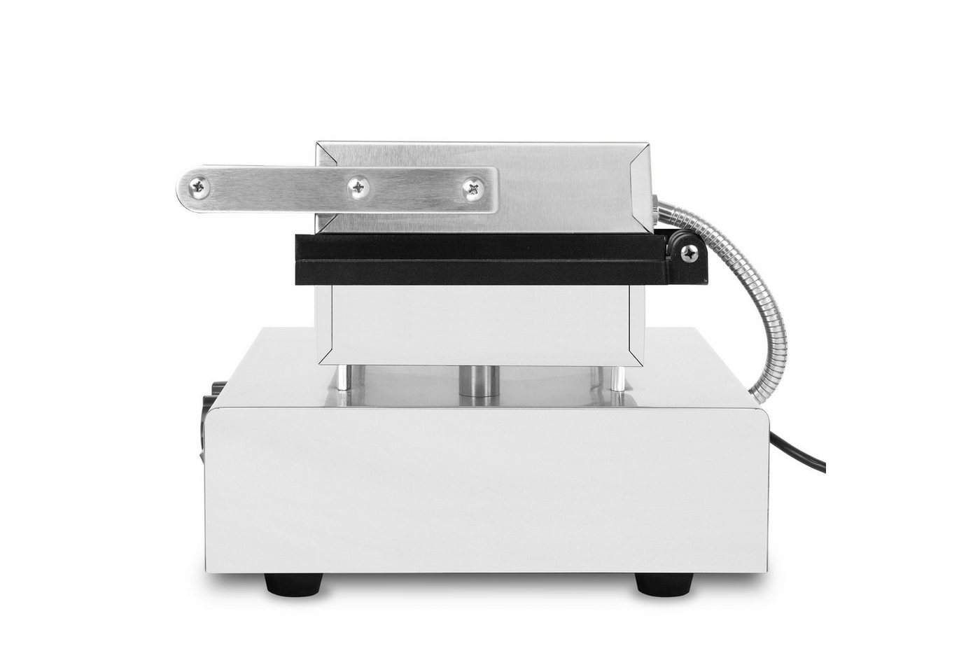Waffeleisen Am Stiel, 6 Waffeln Gleichzeitig, 120 Stück Pro Stunde, Regelbar 0°-300°c, Teflonbeschichtet, Waffel Gusseisen Mit Edelstahlgehäuse, Waffle Maker 1550 Watt, Timerfunktion, Kaltgriff - Vertes Bild 3