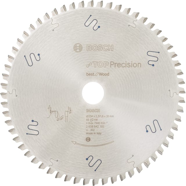 Kreissägeblatt Best for Wood, Ø 254mm, 60Z