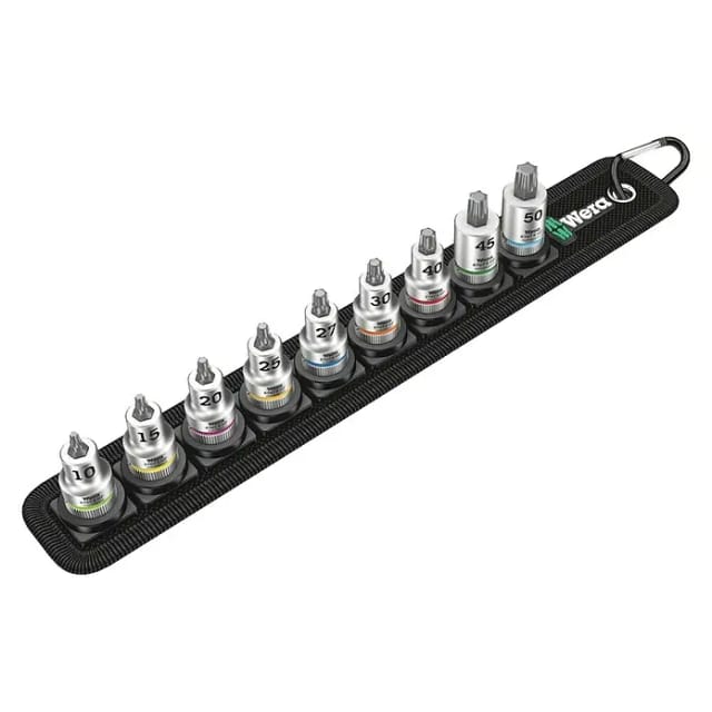 Zyklop Bitnuss-Satz Belt B3 Sechsrund HF, 3/8", 9-teilig, Steckschlüssel