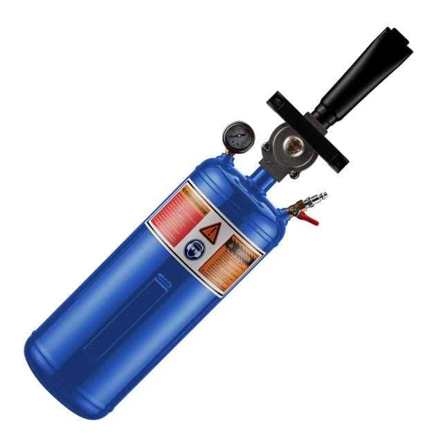 Wiltec - Druckluft Reifenfüller 7 L, Reifen Booster Mit 6-8 Bar, Befüllhilfe Für Verschiedene Reifen, Reifenfüllkanone Für Auto Und Motorrad, Tragbarer Reifenschockfüller
