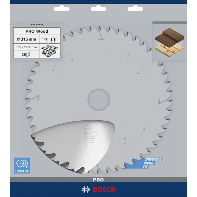 PRO Wood Kreissägeblatt, Ø 315mm, 28Z