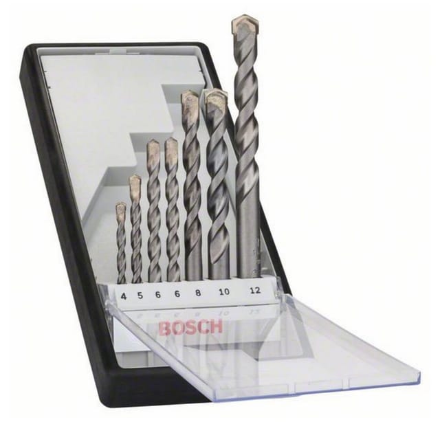 RobustLine Betonbohrer-Satz Silver Percussion, 7-teilig