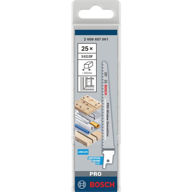 PRO Multi Material Demolition Säbelsägeblatt S 611 DF, 5 Stück