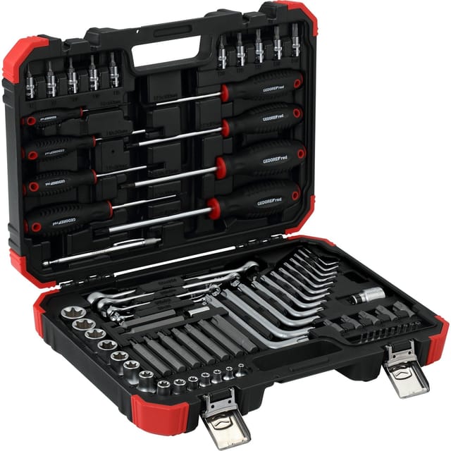 Red Sechsrund-Schraubwerkzeugsatz, 1/4" + 1/2", 75-teilig, Werkzeug-Set
