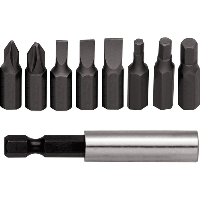 Red Bit-Box 1/4", 9-teilig, Bit-Satz