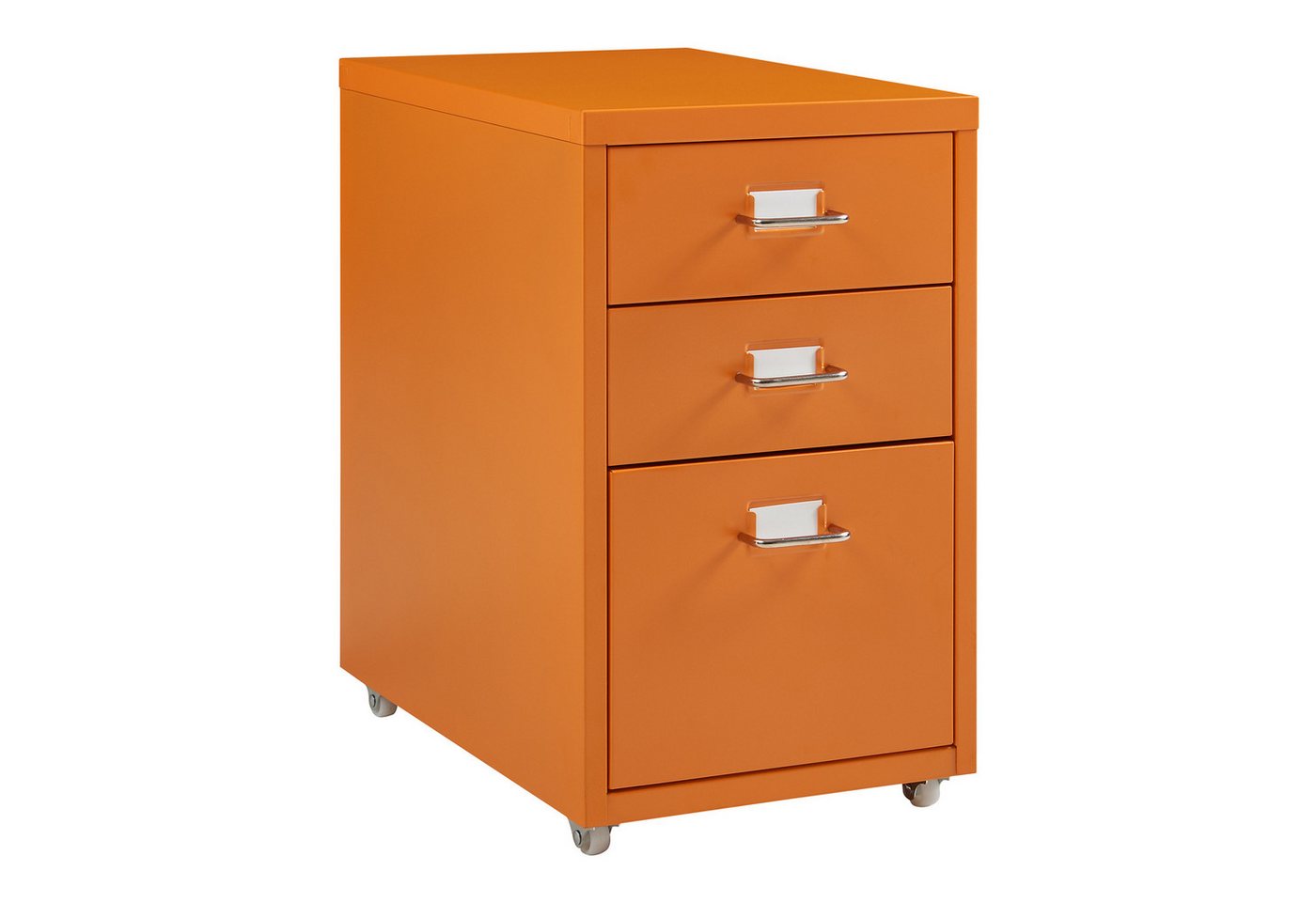 Rollcontainer Kökar Mit 3 Schubladen 48x28x41 Cm Orange [en.casa] Bild 4
