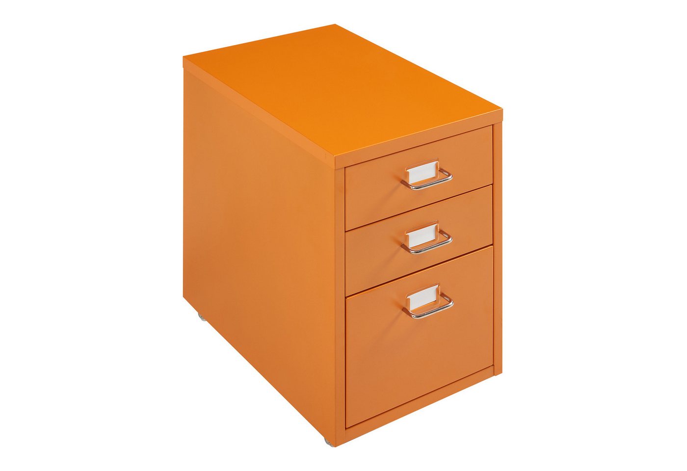 Rollcontainer Kökar Mit 3 Schubladen 48x28x41 Cm Orange [en.casa] Bild 5