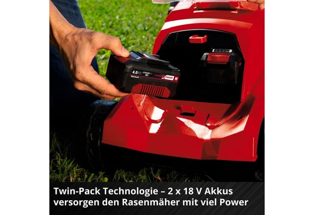 Professional Akku-Rasenmäher RASARRO 36/38, 36Volt (2x18V)
