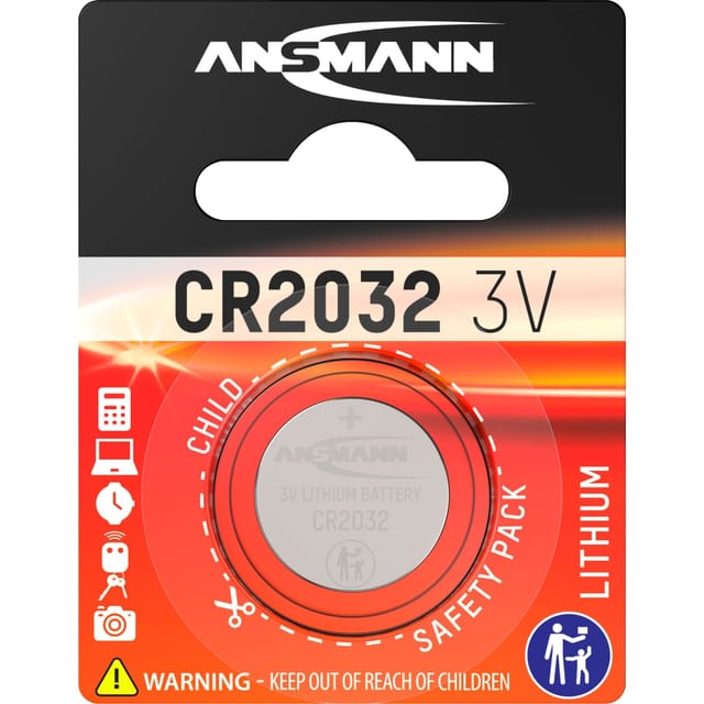 Lithium Knopfzelle CR-2032, Batterie