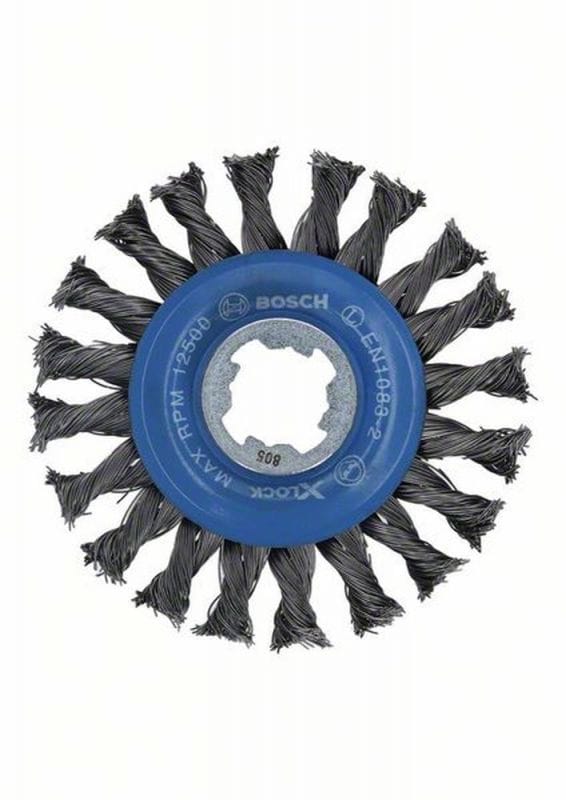 PRO Metal heavy X-LOCK Scheibenbürste, Ø 115mm, gezopft
