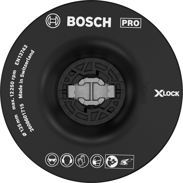 PRO Backing Pad, X-LOCK Stützteller mittelhart, Ø 125mm, Schleifteller