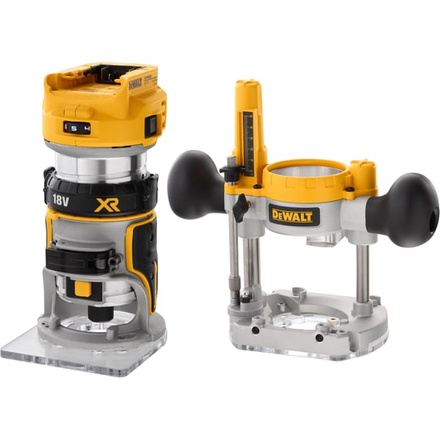 Akku-Kombifräse DCW604NT, 18Volt, Oberfräse