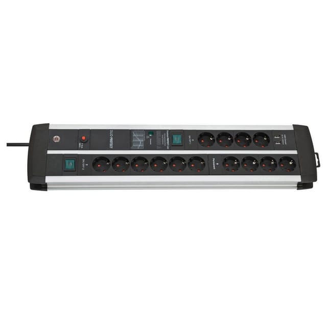 Premium-Protect-Line Steckdosenleiste 14-fach Duo