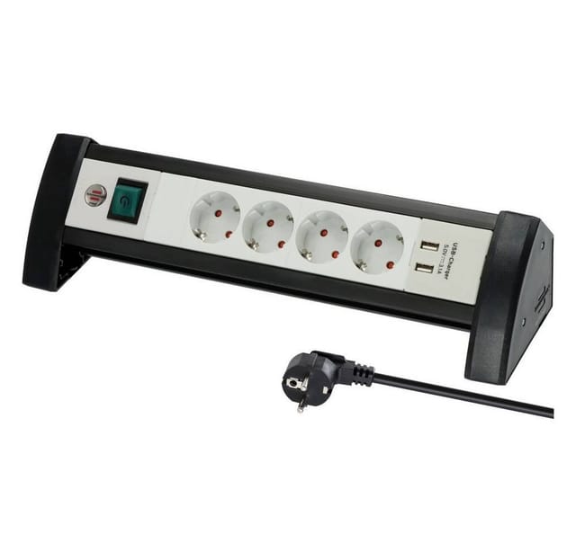 Premium-Office-Line Steckdosenleiste 4-fach