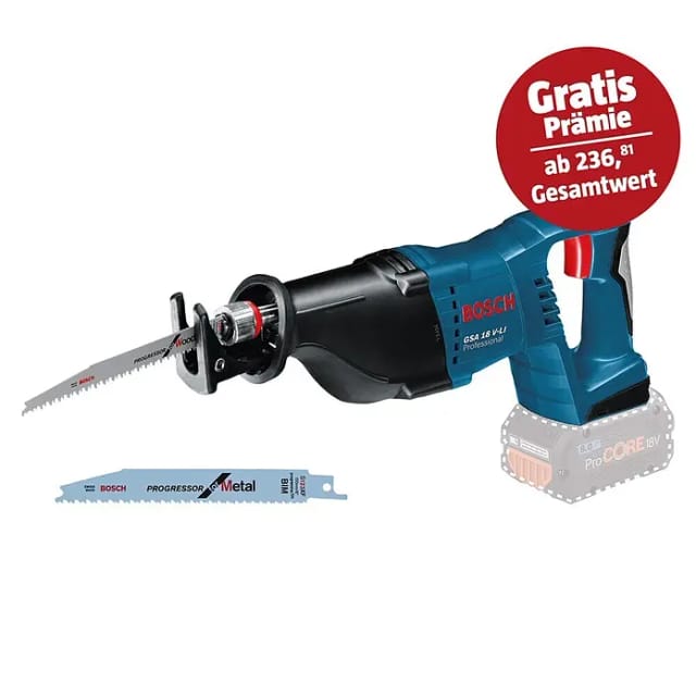 Akku-Säbelsäge GSA 18V-LI Professional solo, 18Volt