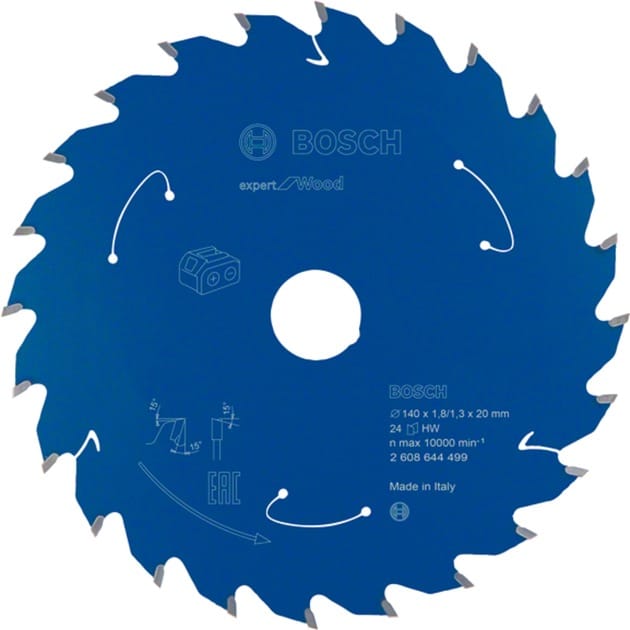 EXPERT Wood Kreissägeblatt, Ø 140mm, 24Z
