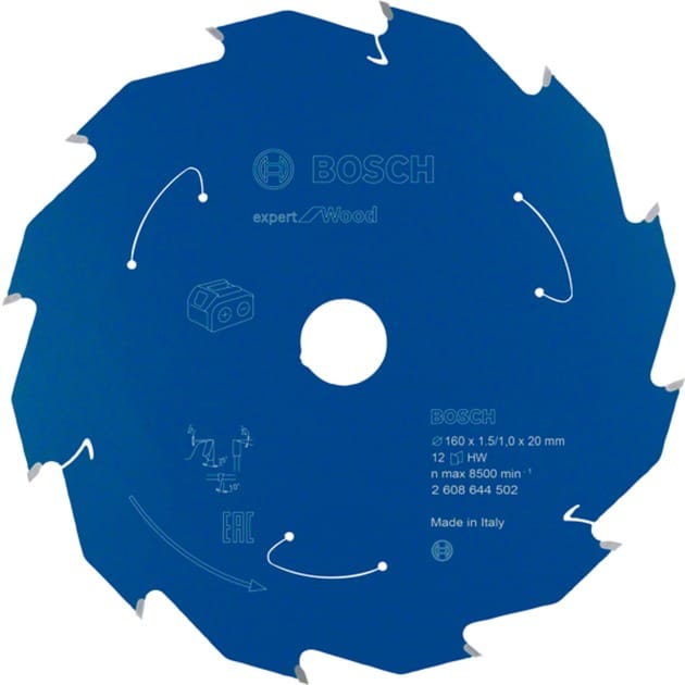 EXPERT Wood Kreissägeblatt, Ø 160mm, 12Z