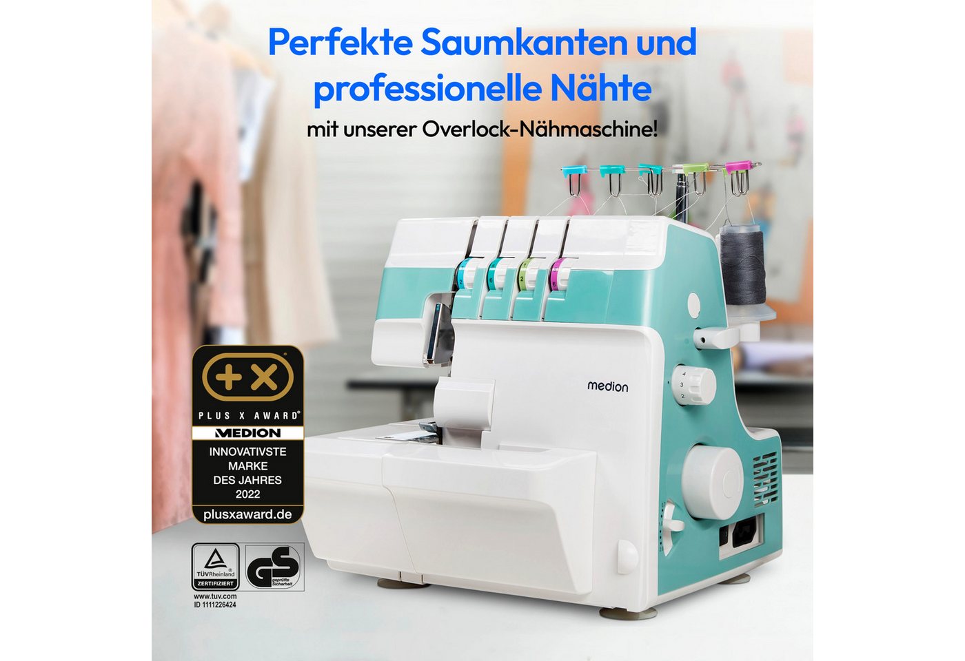 Medion So 90 Nähmaschine Türkis Leistungsstark Bild 4