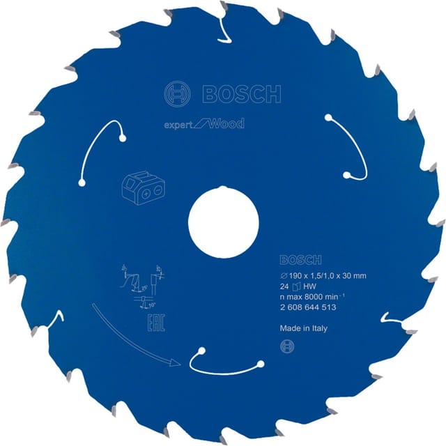 EXPERT Wood Kreissägeblatt, Ø 190mm, 24Z