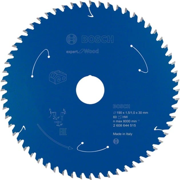 EXPERT Wood Kreissägeblatt, Ø 190mm, 60Z