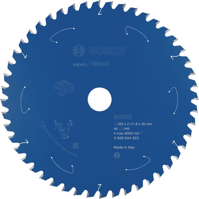 EXPERT Wood Kreissägeblatt, Ø 250mm, 48Z
